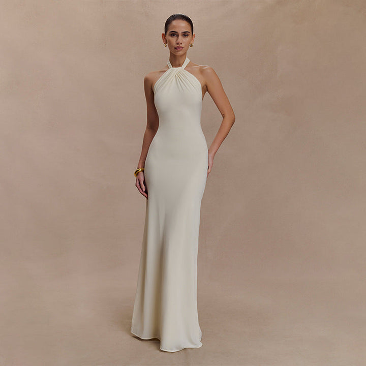 Adrianna | Elegant Maxi Halter Dress