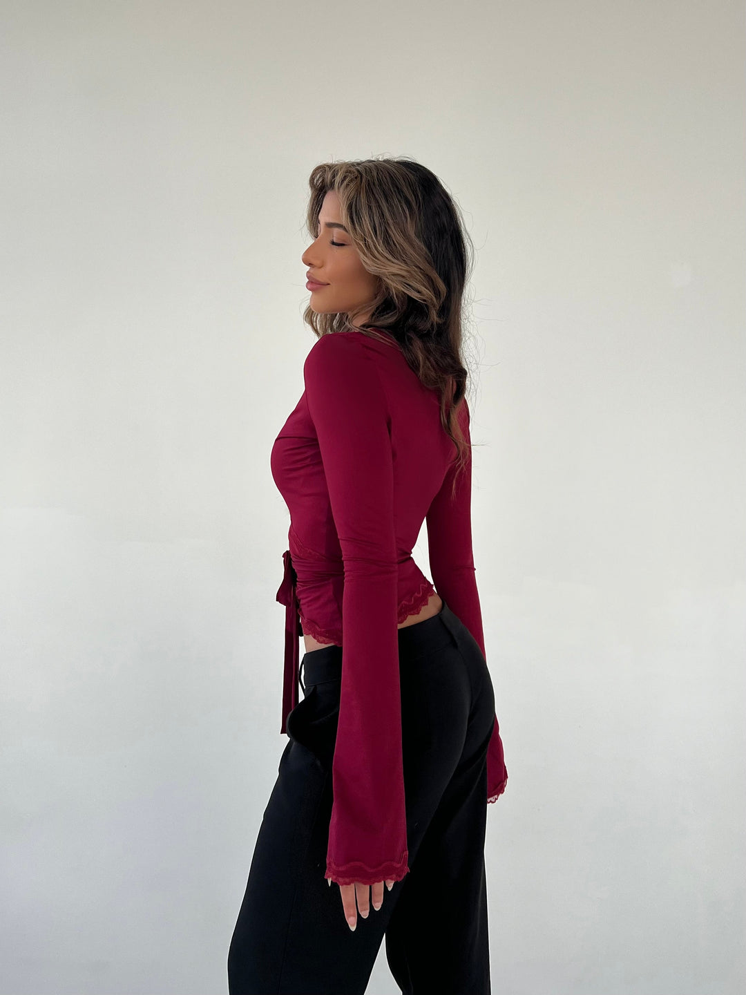 Wilson | Lace Wrap Top