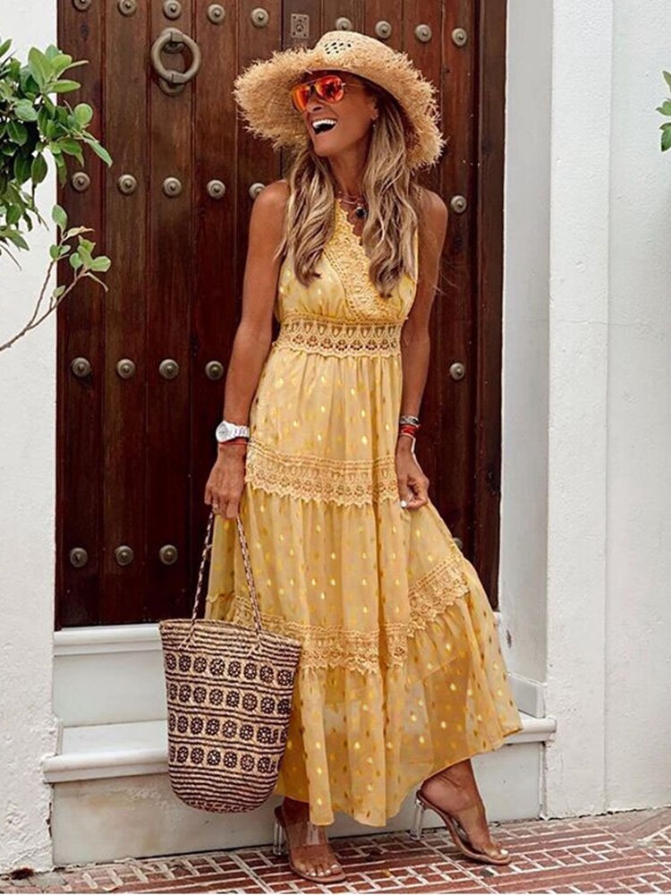 Joanna | Boho Maxi Dress