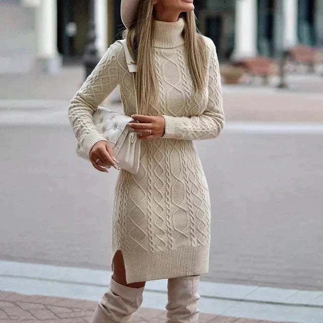 Luise | Knitted Dress with Turtleneck