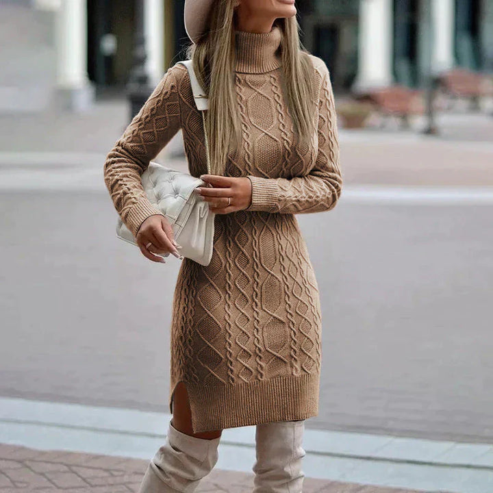 Luise | Knitted Dress with Turtleneck