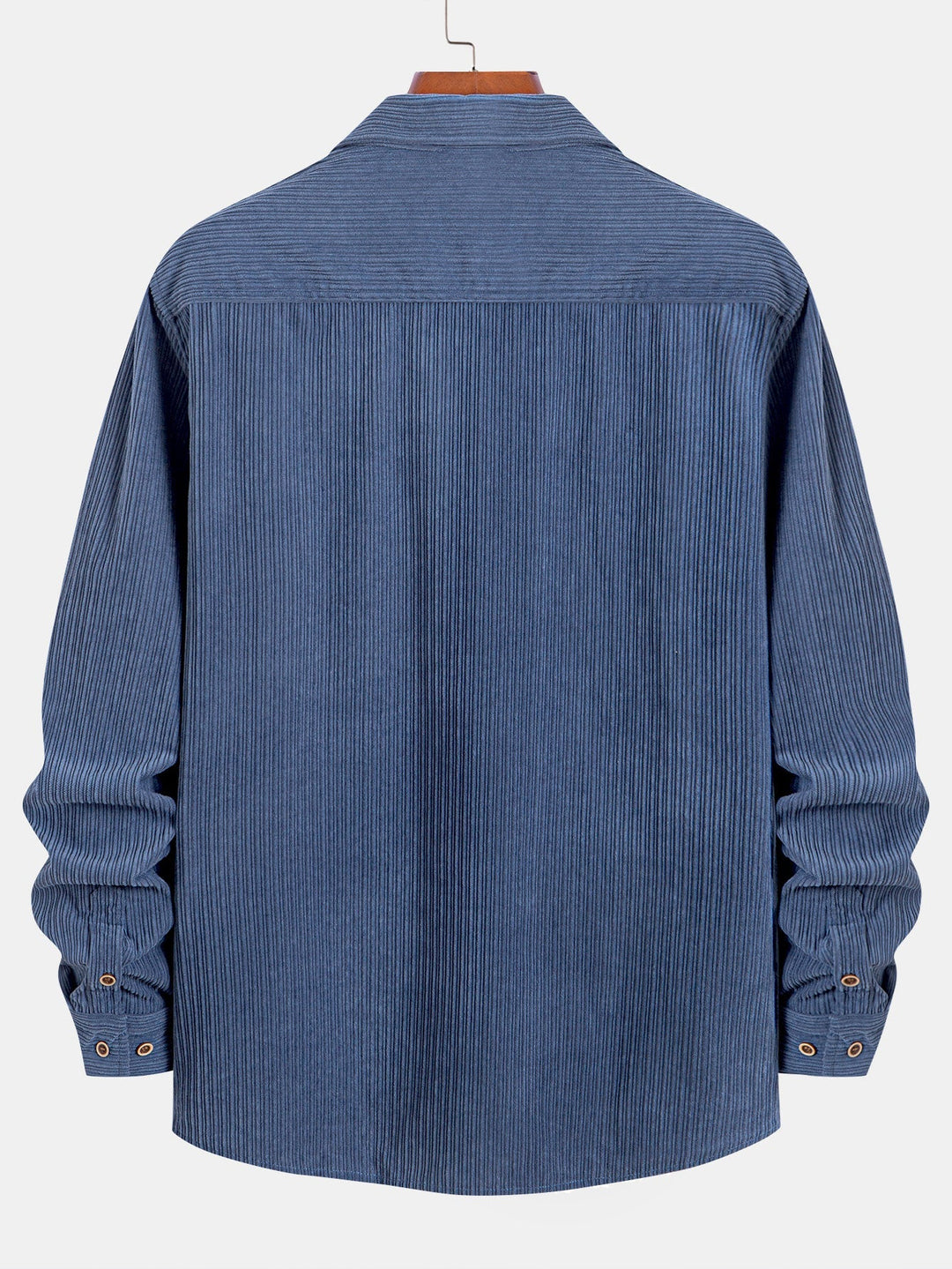 Long Sleeve Corduroy Pocket Button Up Shirt