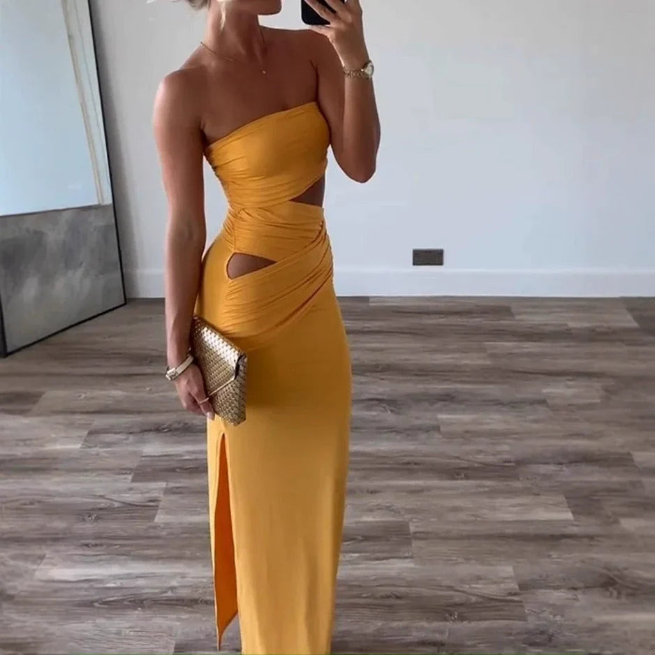 Gema | Wrap Dress with Neckline