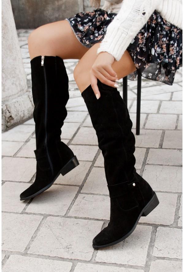 Zavira™ | Elegant, Warm Suede Boots for Women