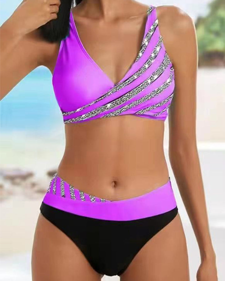 wilson - Printed Bikini in Warm Tones