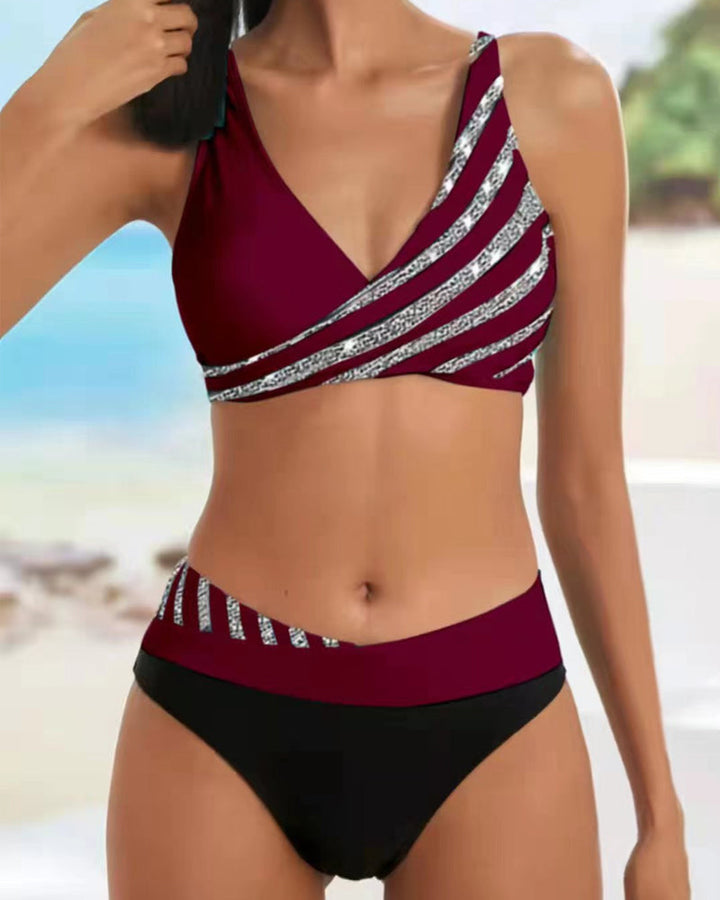 wilson - Printed Bikini in Warm Tones