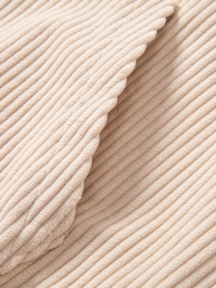 Corduroy Hoodie With Kangaroo Pocket
