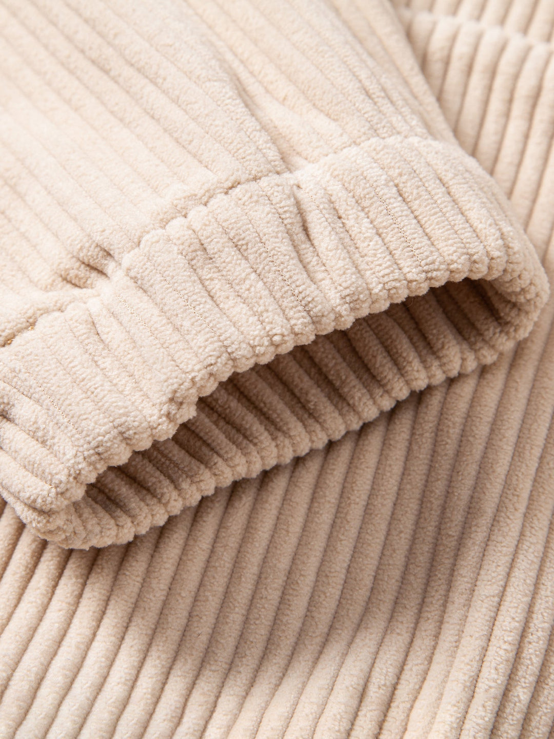 Corduroy Hoodie With Kangaroo Pocket