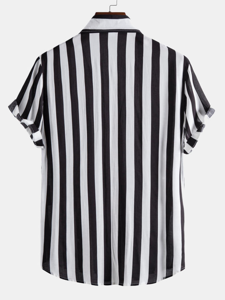 Wide Stripes Shirts & Swim Shorts