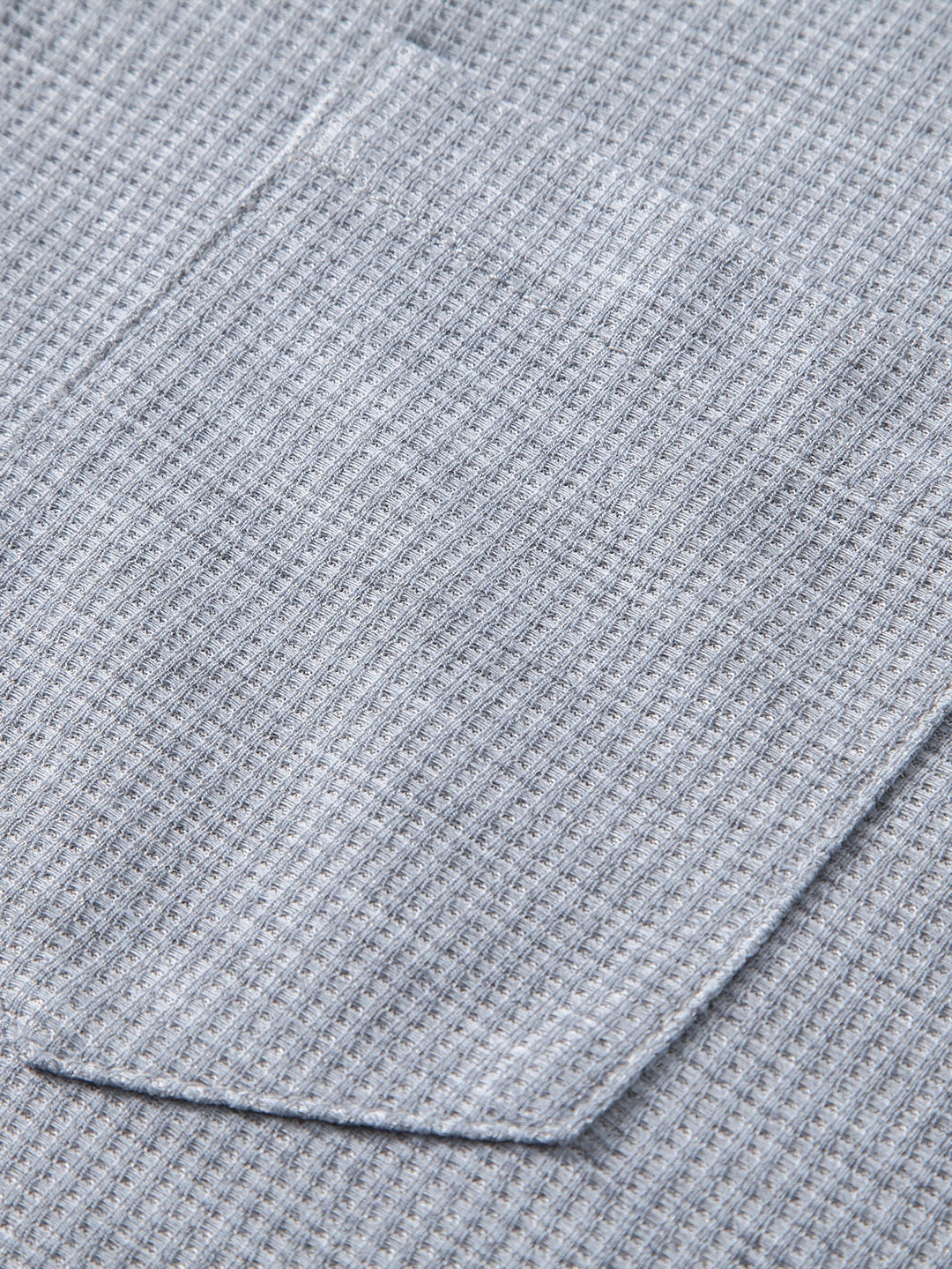 2 In 1 Button V-Neck Waffle T-Shirt With Pocket