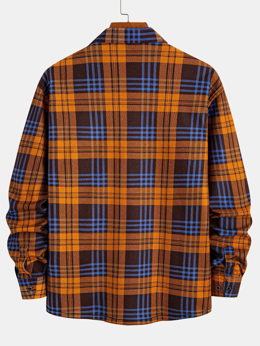 Flannel Fleece Lined Plaid Button Up Shirt