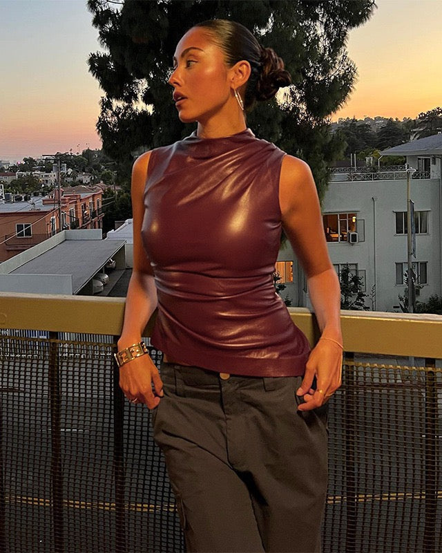 Muse™ | Luxe Leather Top
