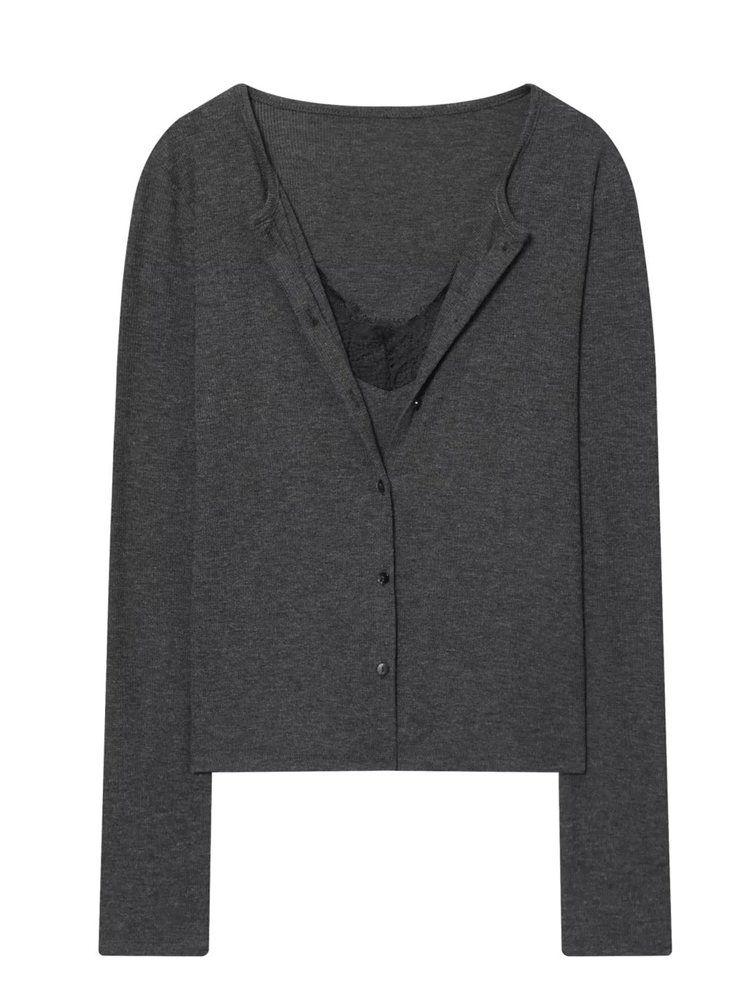 Muse™ | Lace-Trim Layered Cardigan