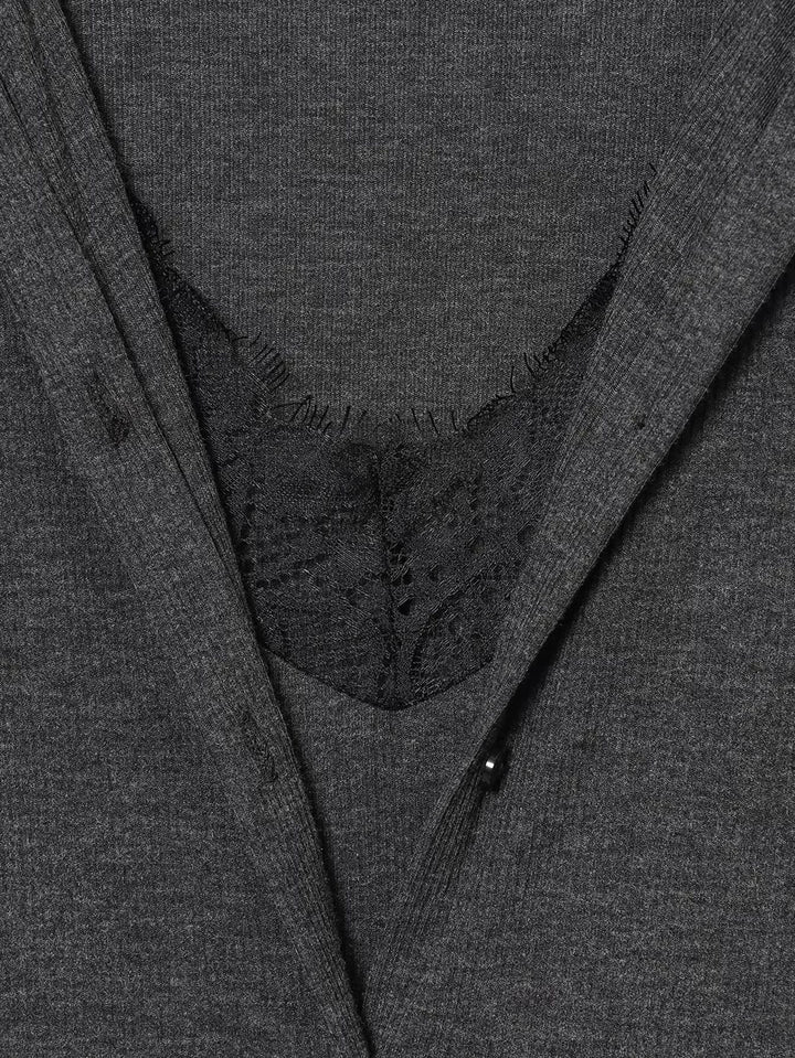 Muse™ | Lace-Trim Layered Cardigan