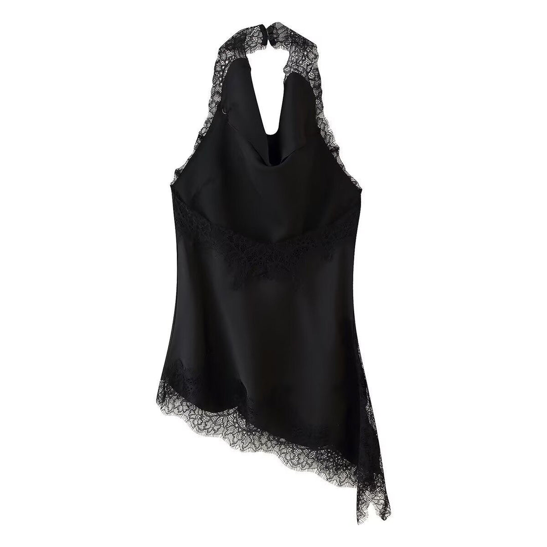 Muse™ | Lace Drape Halter Top