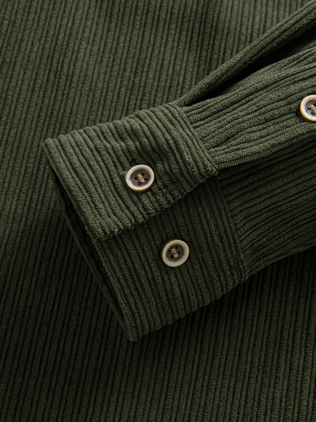 Long Sleeve Corduroy Pocket Button Up Shirt