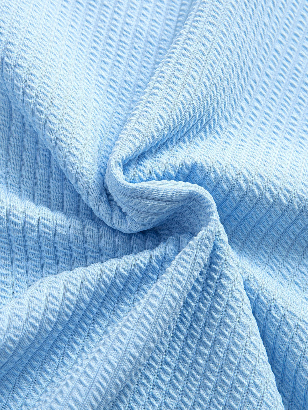 Ribbed Hooded  Arc Hem T-Shirt