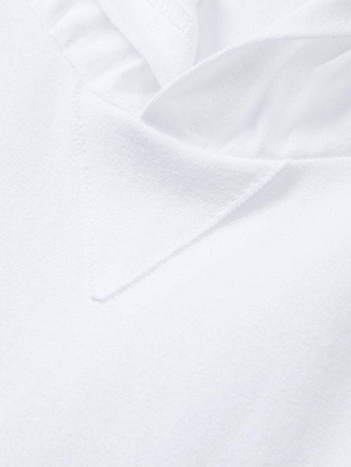 Long Sleeved Cotton Hooded T-Shirt