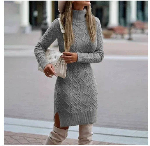 Luise | Knitted Dress with Turtleneck