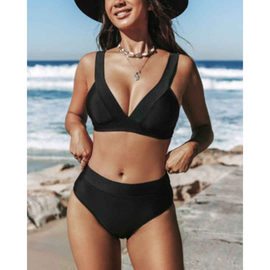 Wilson - Solid High Waist Swimsuit