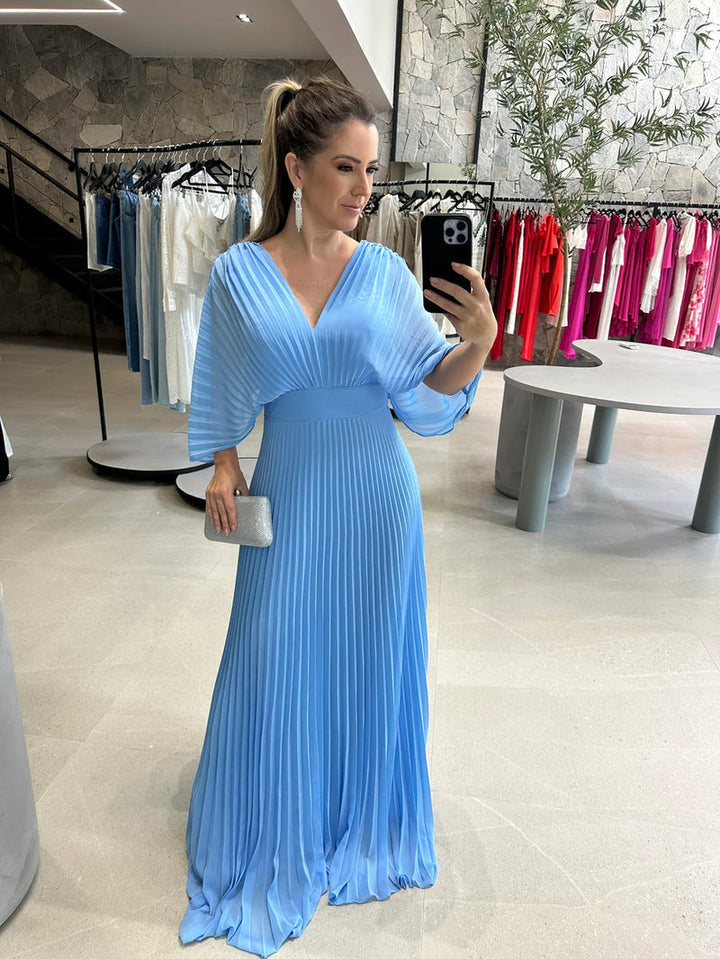 Paya | Elegant Midi Dress with V-Neck