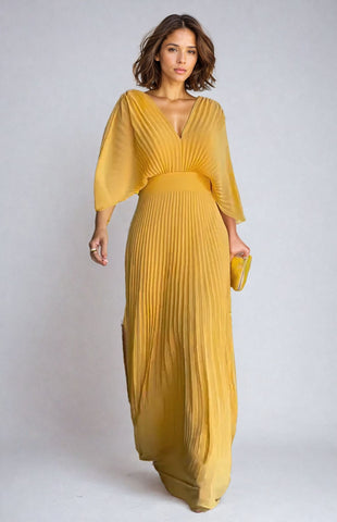 Paya | Elegant Midi Dress with V-Neck