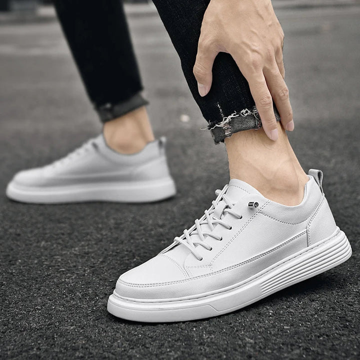 Elegant Thick Soled Leather Shoes