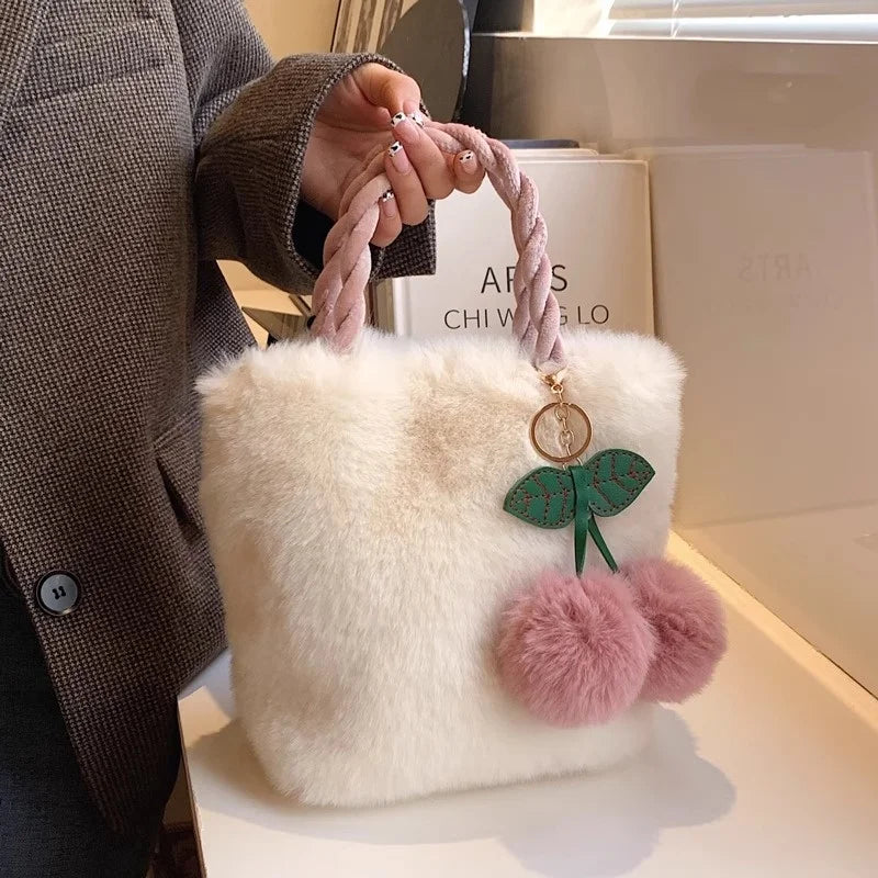 Rosalie | Plush Charm Shoulder Bag
