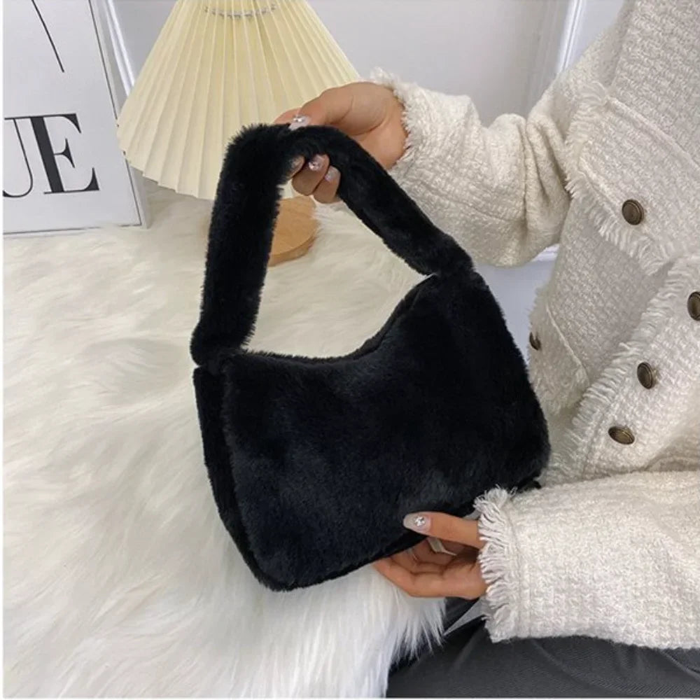 Lilith | Plush Print Shoulder Bag