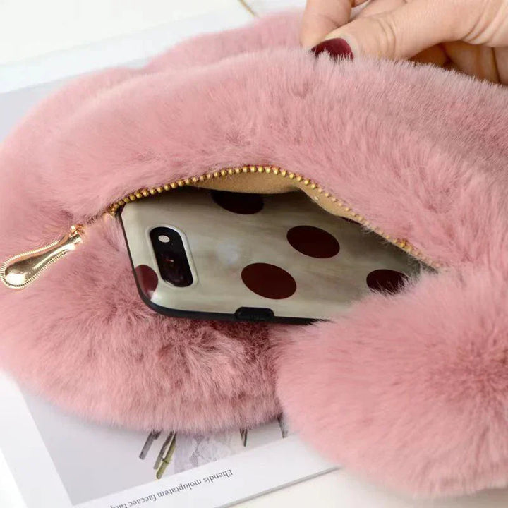 Geneva | Plush Heart Shoulder Bag