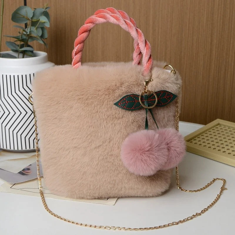 Rosalie | Plush Charm Shoulder Bag