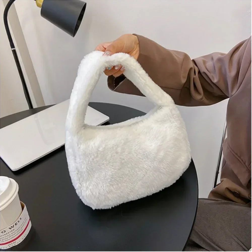Lilith | Plush Print Shoulder Bag
