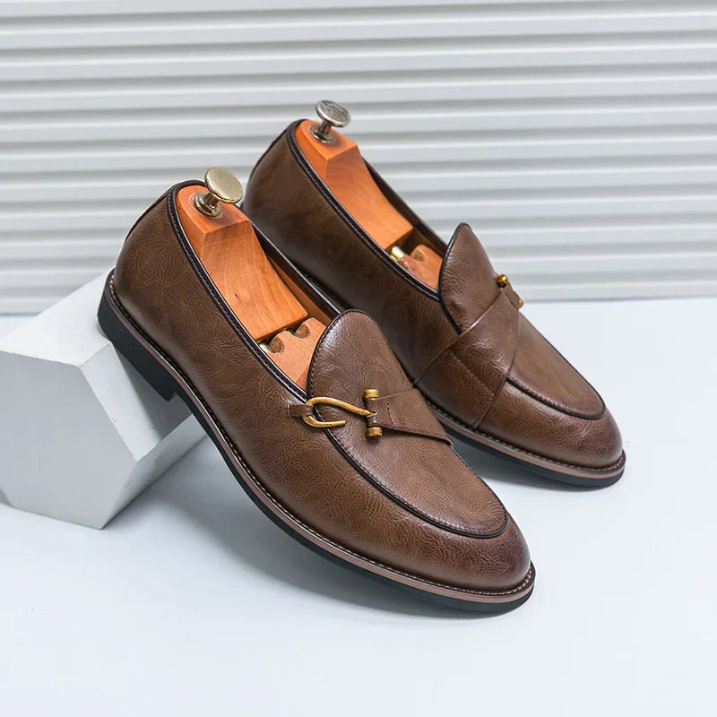 Gaspard Renaud Leather Loafers