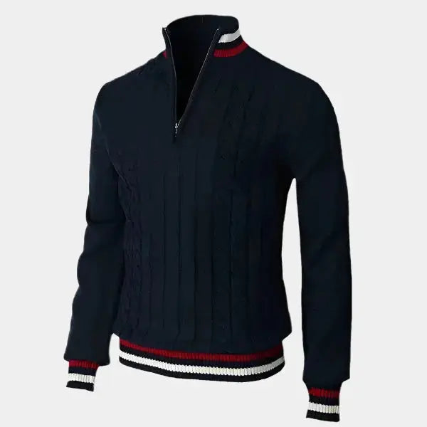 Wilson | Basic Turtleneck and Zip Sweater