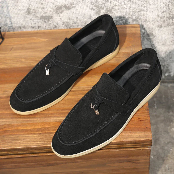 Quentin Renoir Genuine Leather Penny Loafers