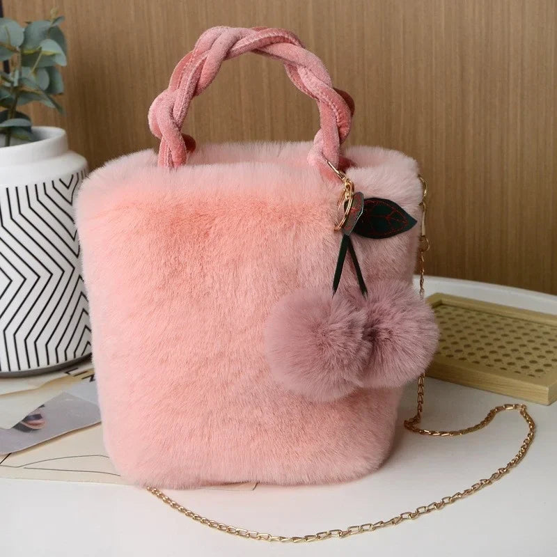 Rosalie | Plush Charm Shoulder Bag