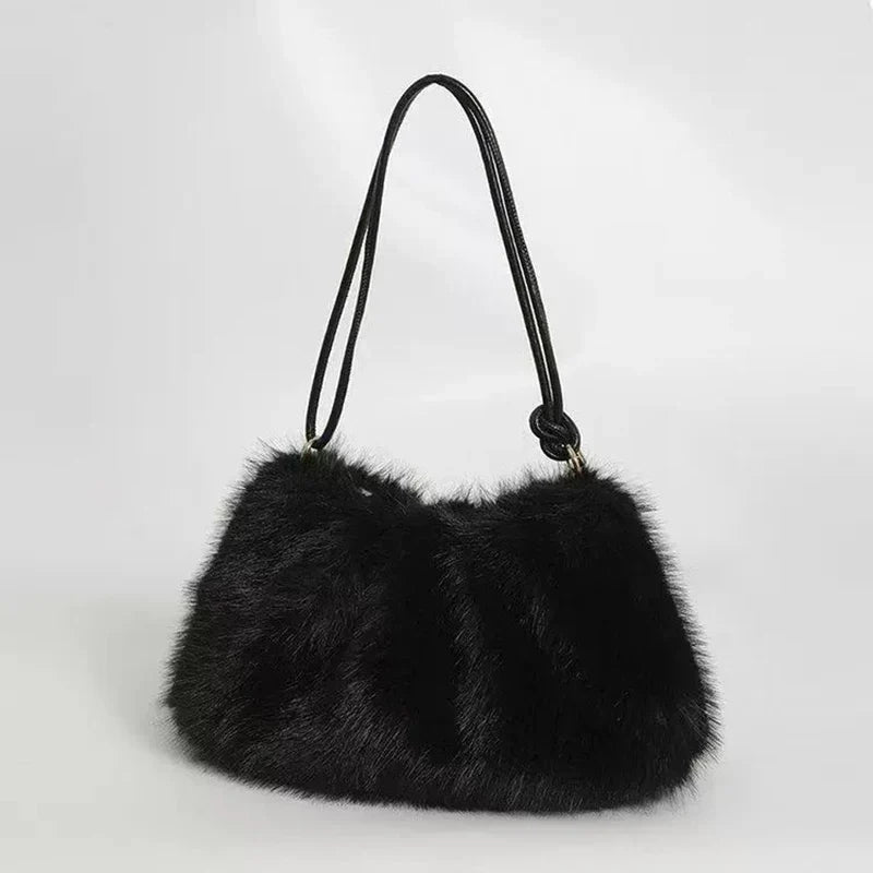 Mallory | Plush Shoulder Handbag