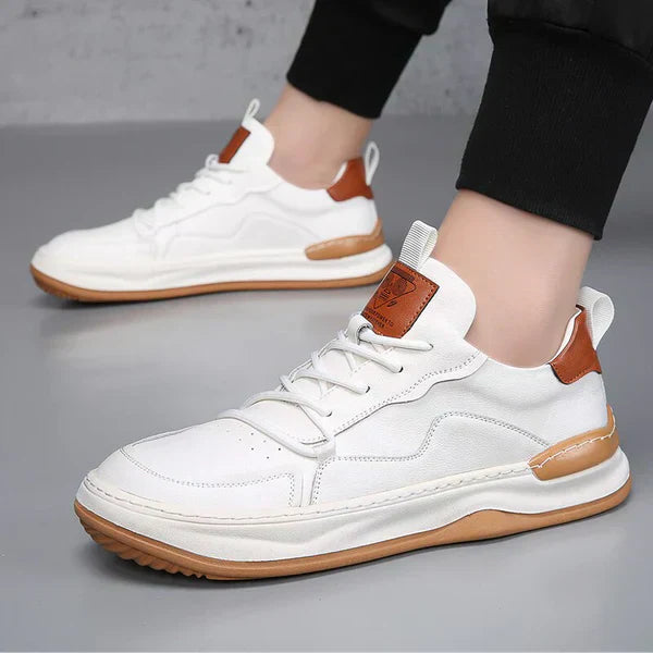 High-Sole Leather Shoes