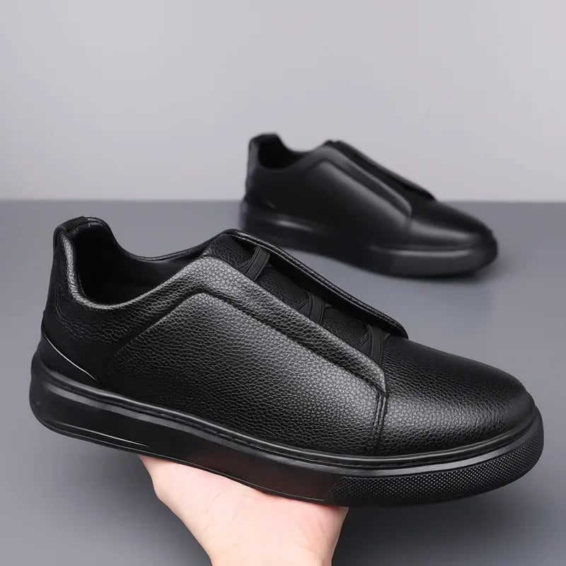 Heritage Leather Crossover Sneakers