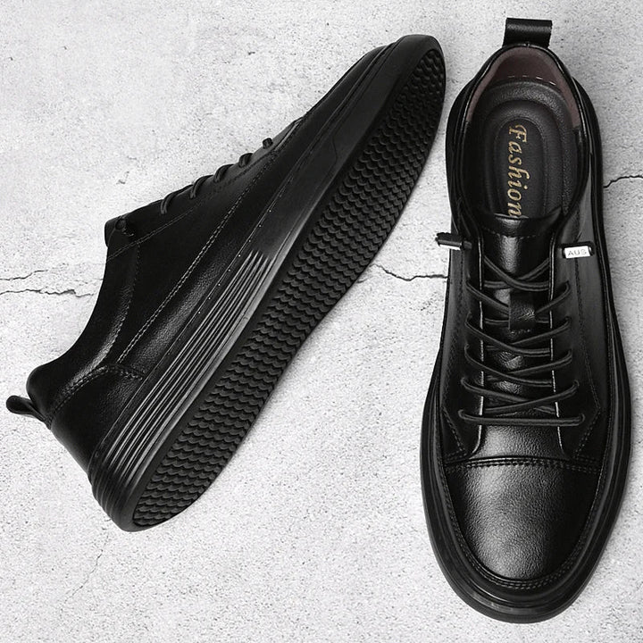 Elegant Thick Soled Leather Shoes