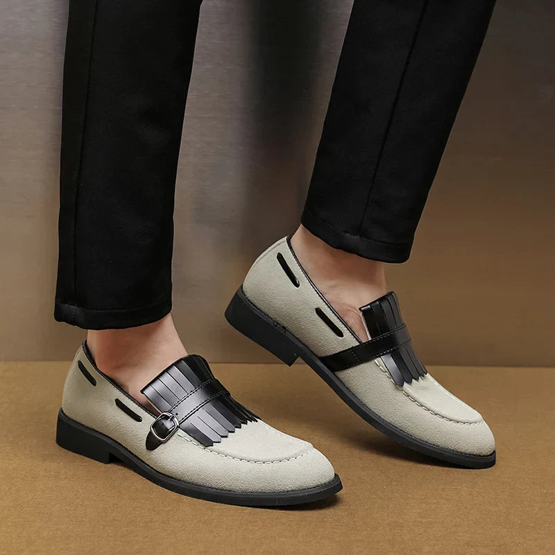 Henry Fuseli Tassel Suede Loafers