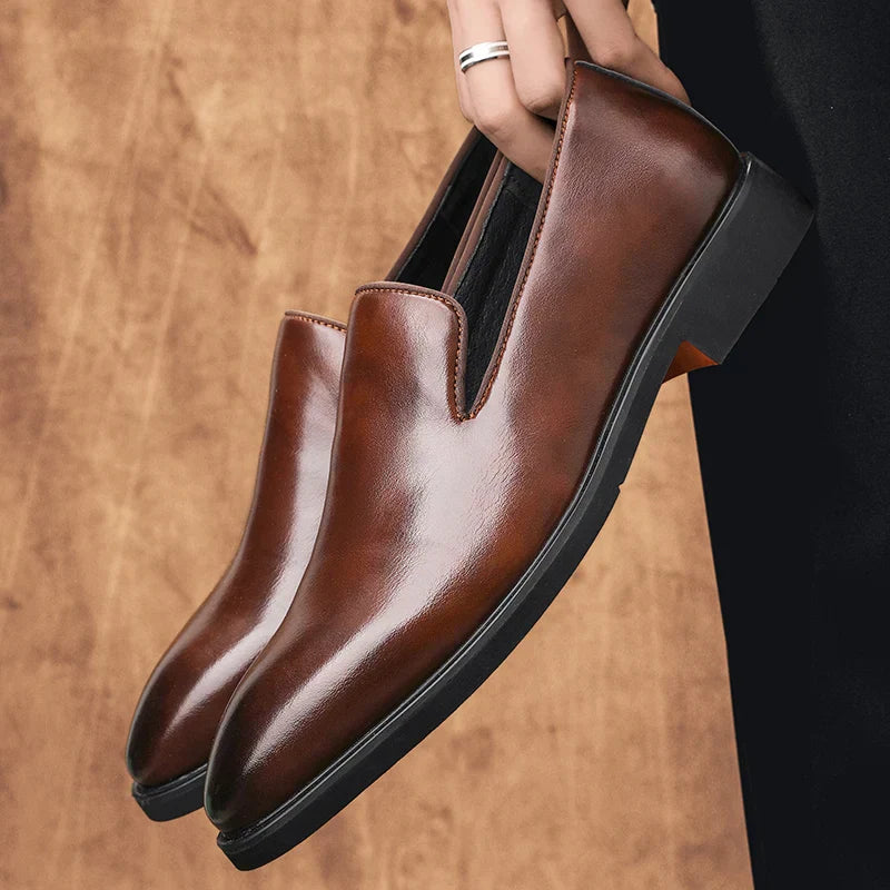 Antoine François Genuine Leather Loafers