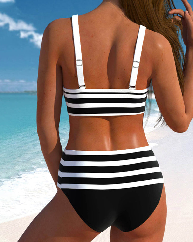 Wilson | Striped High-Waisted Bikini