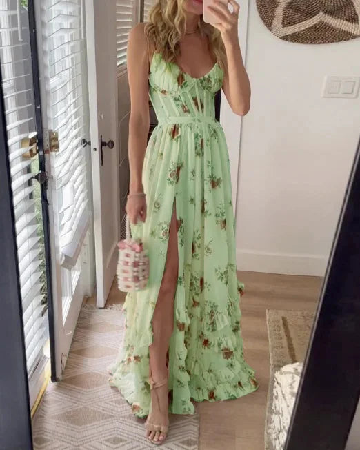 Sonja | Midi Dress with Floral Pattern