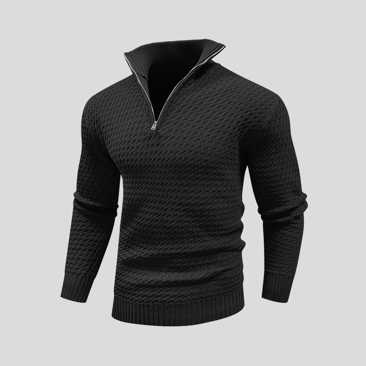 Wilson | Textured Zip-Up Sweater