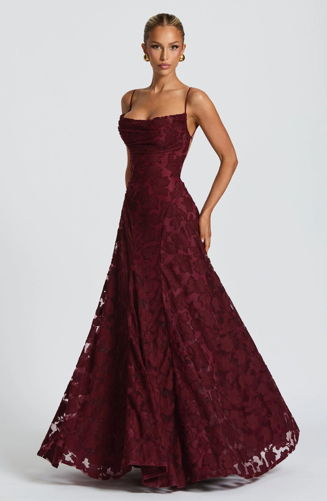 Aveline™ | Elegant Lace Corset Maxi Dress
