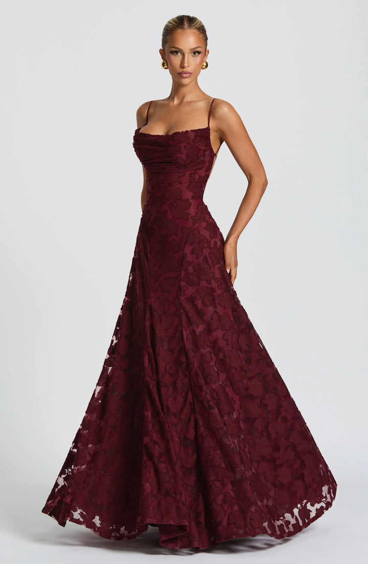 Aveline™ | Elegant Lace Corset Maxi Dress