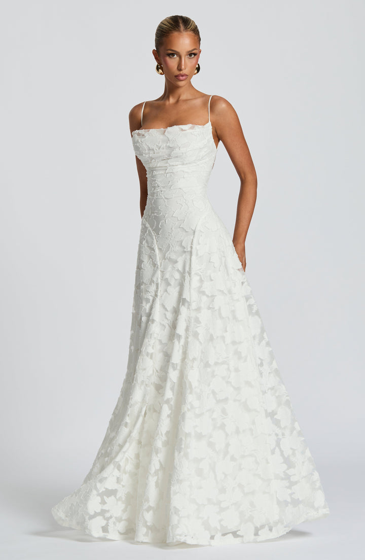 Aveline™ | Elegant Lace Corset Maxi Dress
