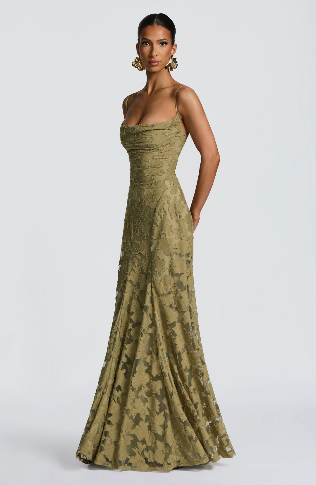 Aveline™ | Elegant Lace Corset Maxi Dress