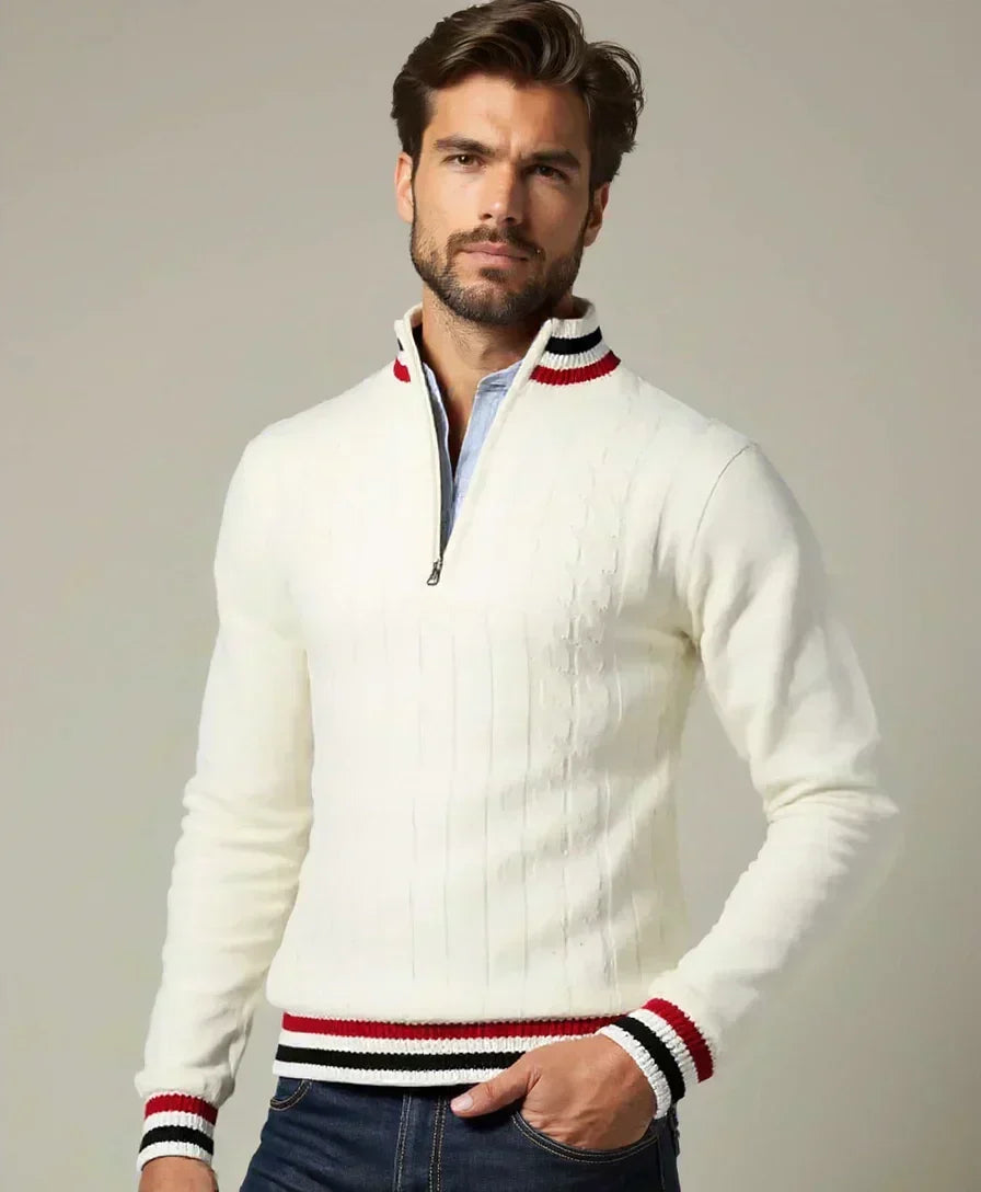 Wilson | Basic Turtleneck and Zip Sweater